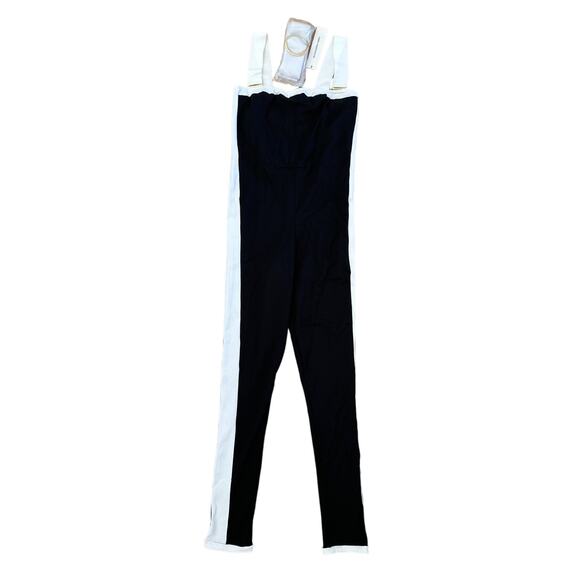 Alexandra Miro - Whitney Sleeveless Jumpsuit in Black & White - Picture 1 of 4